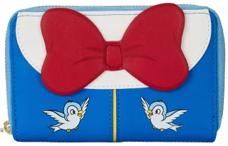 Portefeuille zippé Blanche-Neige Nœud Cosplay Loungefly