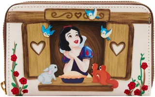 Portefeuille zippé Scène Blanche-Neige à la Fenêtre Loungefly