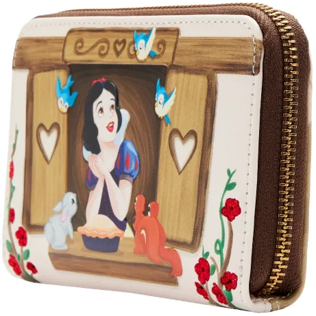 Portefeuille zippé Scène Blanche-Neige à la Fenêtre Loungefly