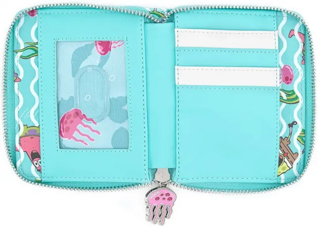 Portefeuille zippé Bob l&#039;éponge et Patrick Pêche à la méduse Loungefly