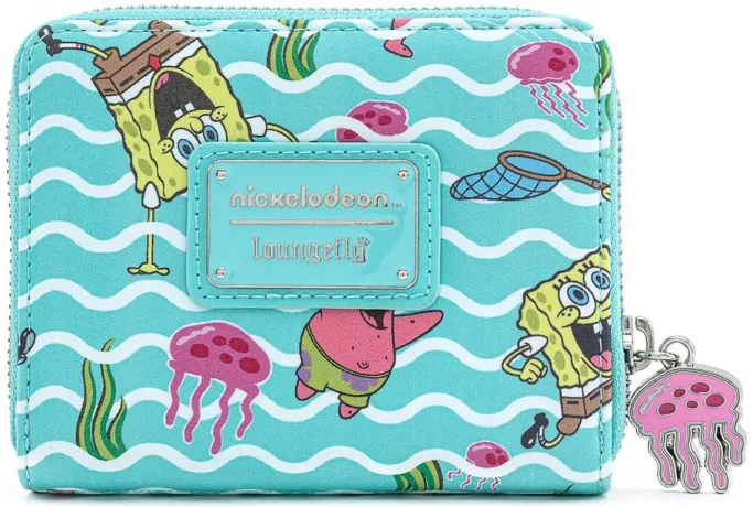 Portefeuille zippé Bob l&#039;éponge et Patrick Pêche à la méduse Loungefly