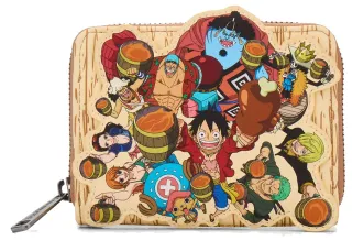 Portefeuille zippé Bois Portrait de Groupe Loungefly