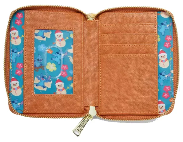Portefeuille zippé Bonhomme de neige en sable Loungefly