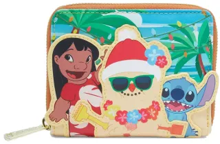 Portefeuille zippé Bonhomme de neige en sable Loungefly