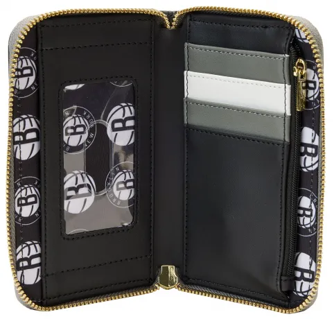 Portefeuille zippé Brooklyn Nets Patch Icons Loungefly