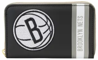 Portefeuille zippé Brooklyn Nets Patch Icons Loungefly