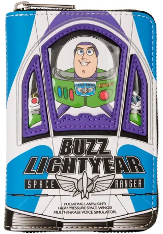 Portefeuille zippé Buzz l&#039;Éclair Glow Loungefly
