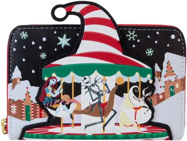 Portefeuille zippé Candy Cane Carousel Loungefly