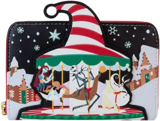 Portefeuille zippé Candy Cane Carousel Loungefly