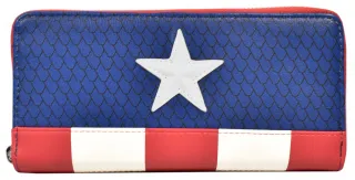 Portefeuille zippé Captain America Loungefly