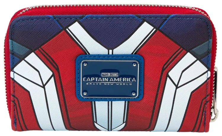 Portefeuille zippé Captain America Cosplay Loungefly