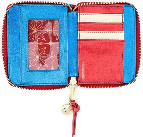 Portefeuille zippé Métallique Captain Marvel Loungefly