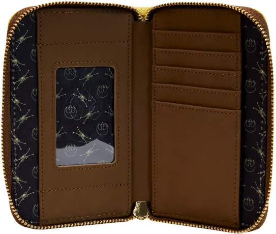 Portefeuille zippé Cérémonie de Médaille Luke Skywalker Cosplay Loungefly