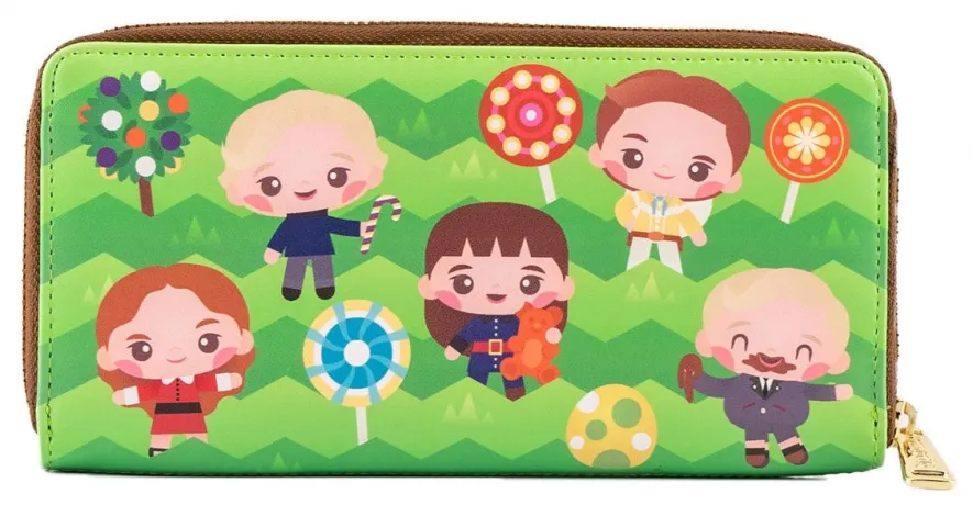 Portefeuille zippé Charlie et la Chocolaterie 50ème Anniversaire Chibi Loungefly