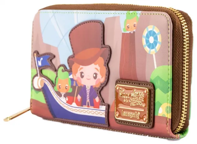 Portefeuille zippé Charlie et la Chocolaterie 50ème Anniversaire Chibi Loungefly
