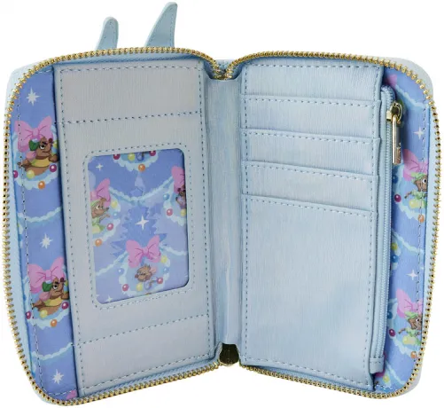 Portefeuille zippé Château de Cendrillon Noël Loungefly