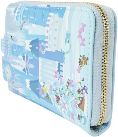 Portefeuille zippé Château de Cendrillon Noël Loungefly