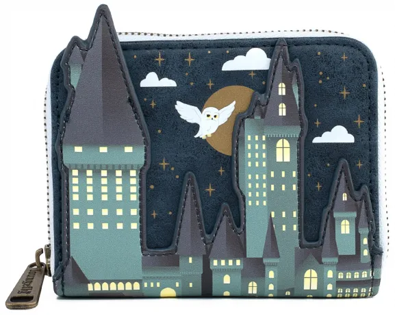 Portefeuille zippé Château de Poudlard Loungefly