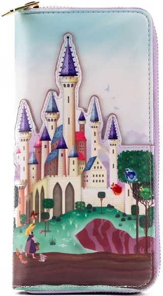 Portefeuille zippé Château de la Belle au Bois Dormant Loungefly