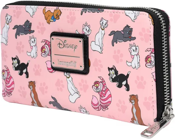 Portefeuille zippé Chats de Disney Impression Intégrale Loungefly