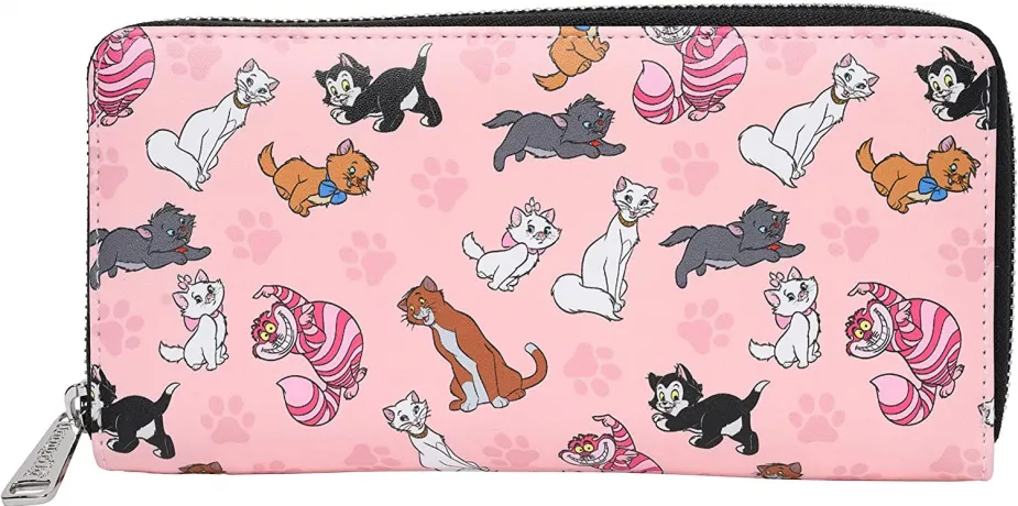 Portefeuille zippé Chats de Disney Impression Intégrale Loungefly