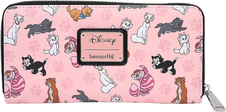 Portefeuille zippé Chats de Disney Impression Intégrale Loungefly