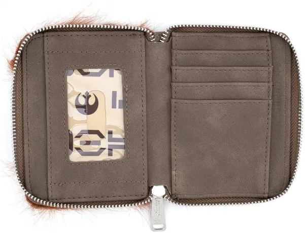 Portefeuille zippé L&#039;Empire Contre-Attaque Chewbacca Cosplay Loungefly