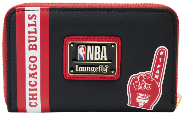 Portefeuille zippé Chicago Bull Patch Icons Loungefly