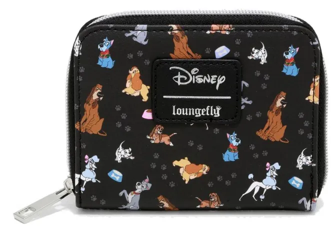Portefeuille zippé Chiens de Disney Impression Intégrale Loungefly