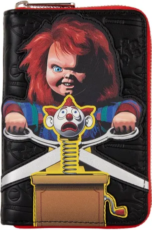 Portefeuille zippé Chucky Jack In The Box Loungefly