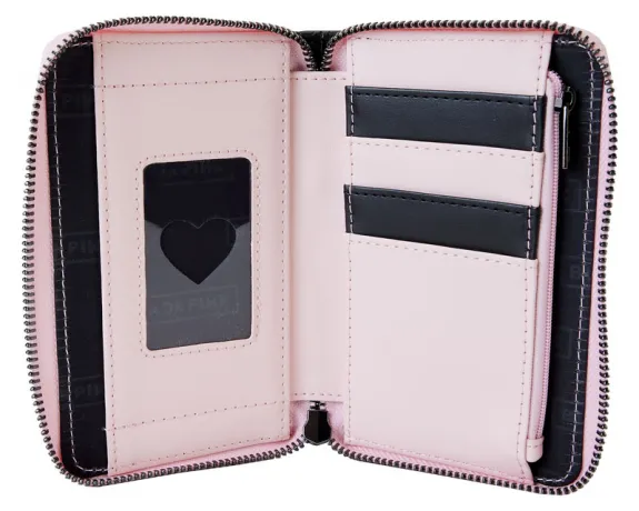 Portefeuille zippé Cœur Impression Intégrale Loungefly