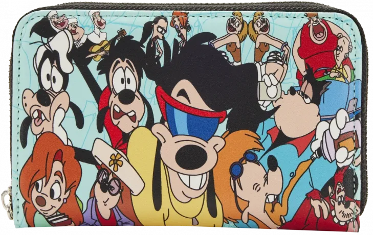 Portefeuille zippé Dingo et Max Collage Loungefly