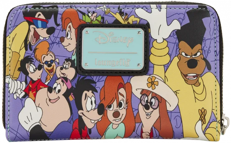 Portefeuille zippé Dingo et Max Collage Loungefly