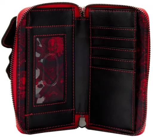 Portefeuille zippé Cruella d&#039;Enfer Villains Scène Loungefly