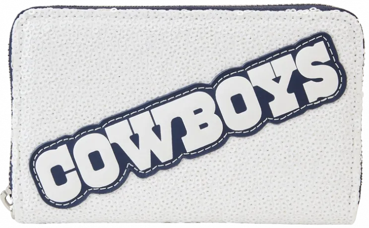 Portefeuille zippé Dallas Cowboys Sequin Loungefly