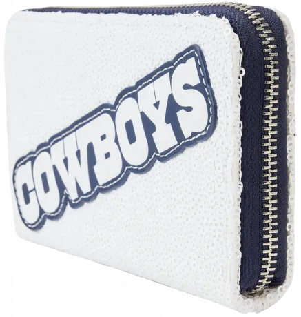 Portefeuille zippé Dallas Cowboys Sequin Loungefly
