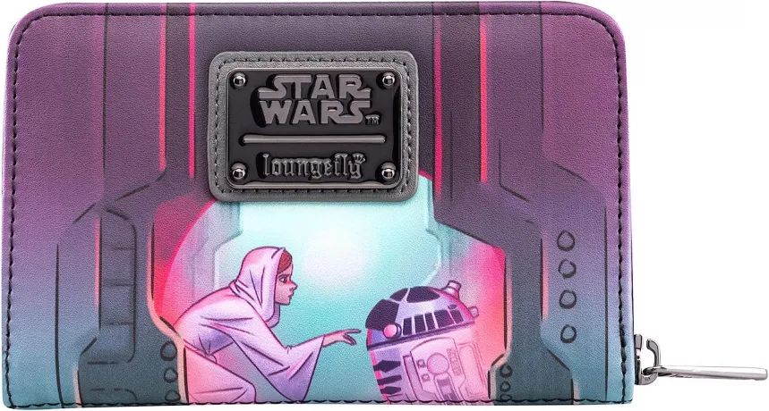 Portefeuille zippé Dark Vador Scène Loungefly