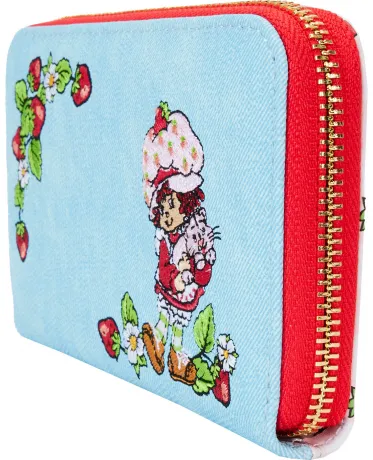 Portefeuille zippé Denim Plaid Loungefly