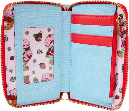 Portefeuille zippé Denim Plaid Loungefly