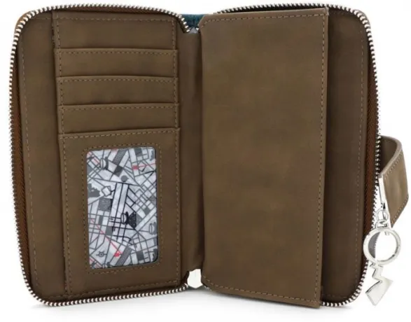 Portefeuille zippé Detective Pikachu Impression intégrale Loungefly