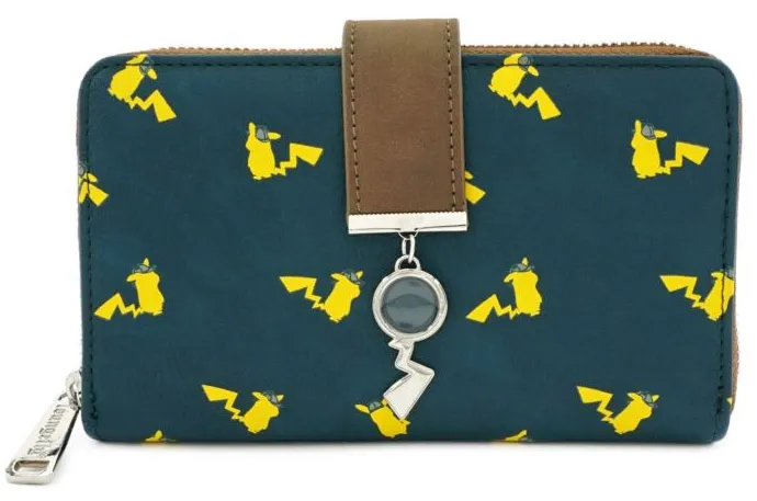 Portefeuille zippé Detective Pikachu Impression intégrale Loungefly