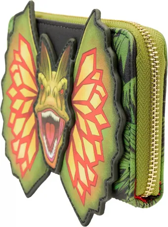 Portefeuille zippé Dilophosaurus 30ème Anniversaire Loungefly