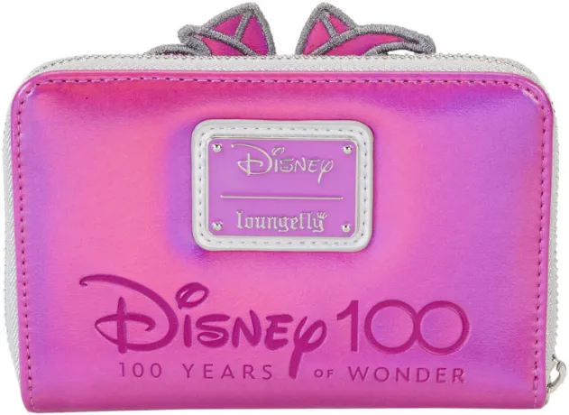 Portefeuille zippé Disney 100 Platine Chat du Cheshire Cosplay Loungefly