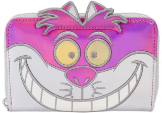 Portefeuille zippé Disney 100 Platine Chat du Cheshire Cosplay Loungefly