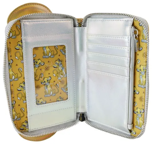 Portefeuille zippé Disney 100 Platine Simba Cosplay Loungefly