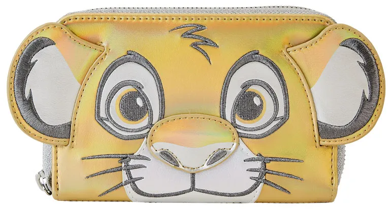 Portefeuille zippé Disney 100 Platine Simba Cosplay Loungefly