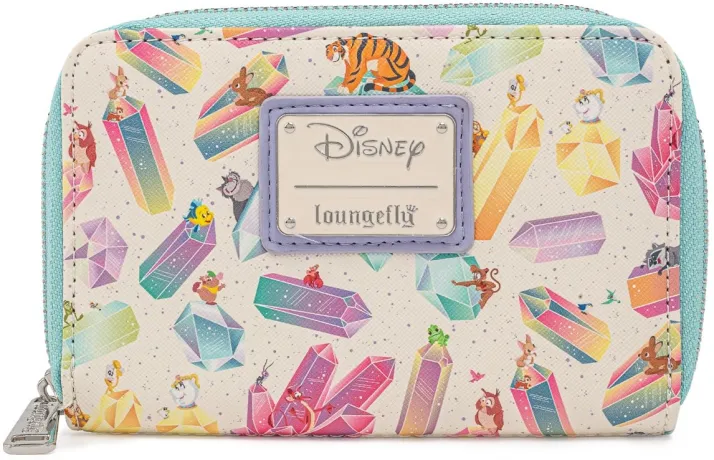 Portefeuille zippé Animaux de Disney sur du Cristal Impression Intégrale Loungefly