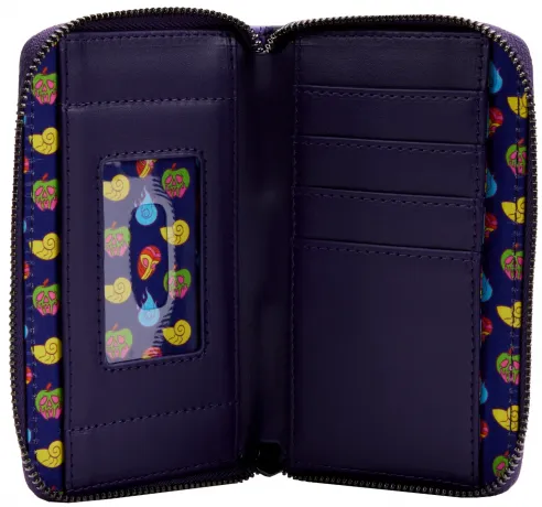 Portefeuille zippé Disney Villains dans le noir Loungefly