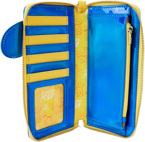 Portefeuille zippé Donald Duck 90ème Anniversaire Cosplay Métallique Loungefly