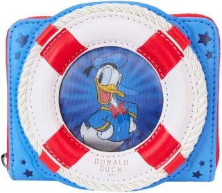 Portefeuille zippé Donald Duck 90ème Anniversaire Lenticulaire Loungefly